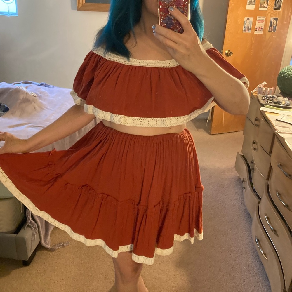 Vintage Two piece halter dress